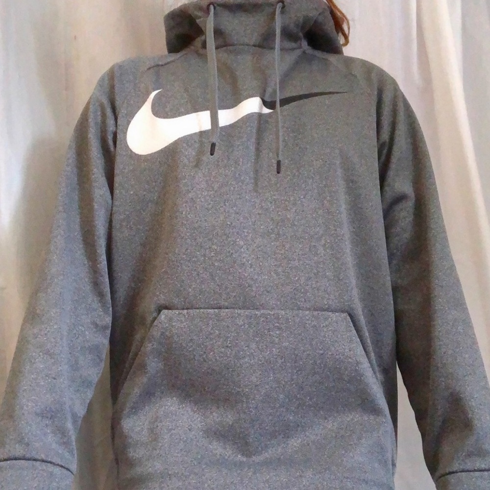 grey nike dri fit hoodie